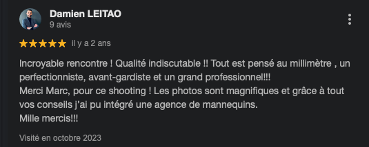 Extrait d’avis Google